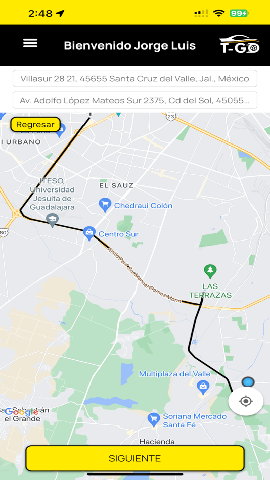 #3. T-Go Usuario (iOS) Door: T-Go