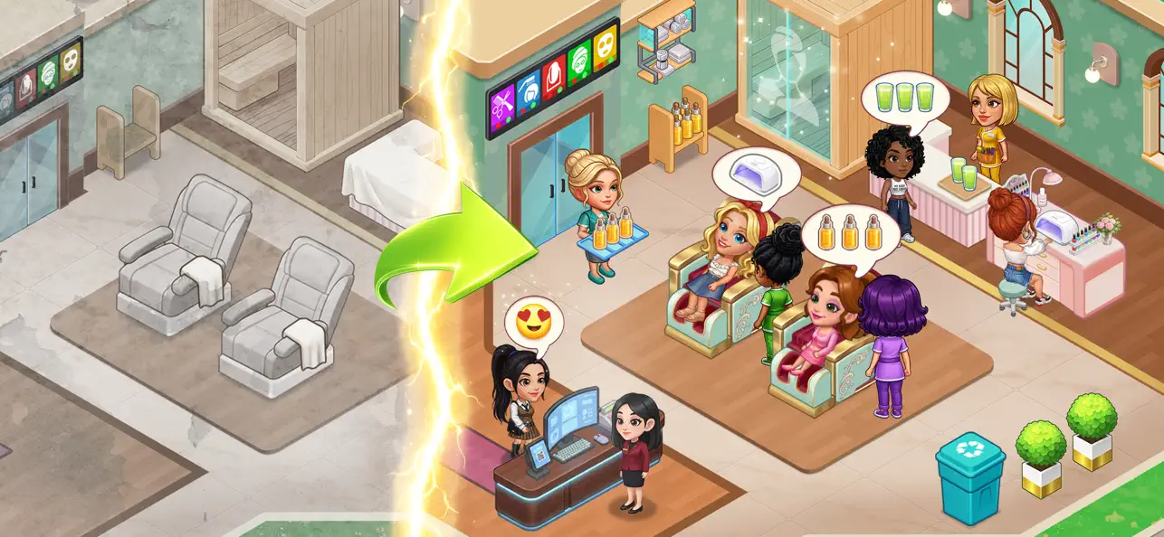 Happy Spa: Beauty Salon Game iOS Mod IPA screenshot 6 - iOS game interface