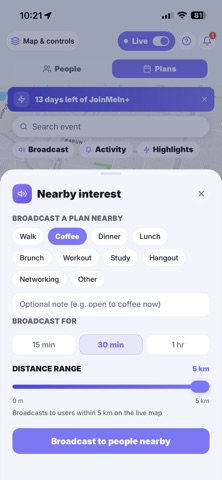 Join-Me-In iPhone screenshot