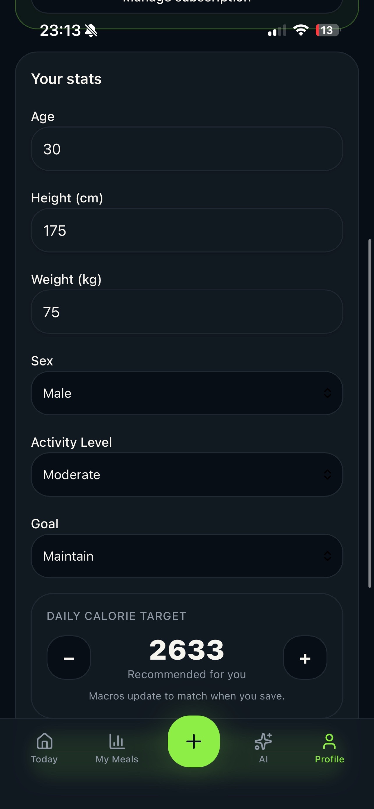 Screenshot 5 of Nutrivo Calorie Tracker