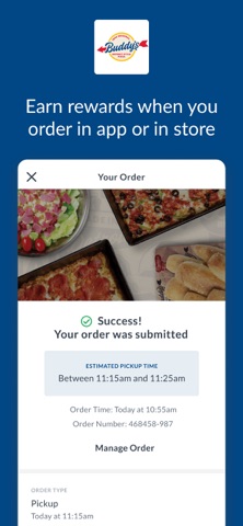 Buddy's Pizza iPhone screenshot