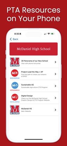 Parent-Teacher Association iPhone screenshot