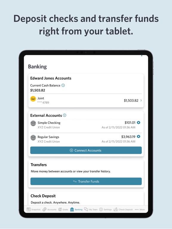 Edward Jones iPad screenshot 4 - Finance app