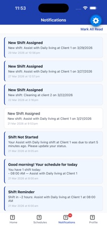 DutyBoard screenshot
