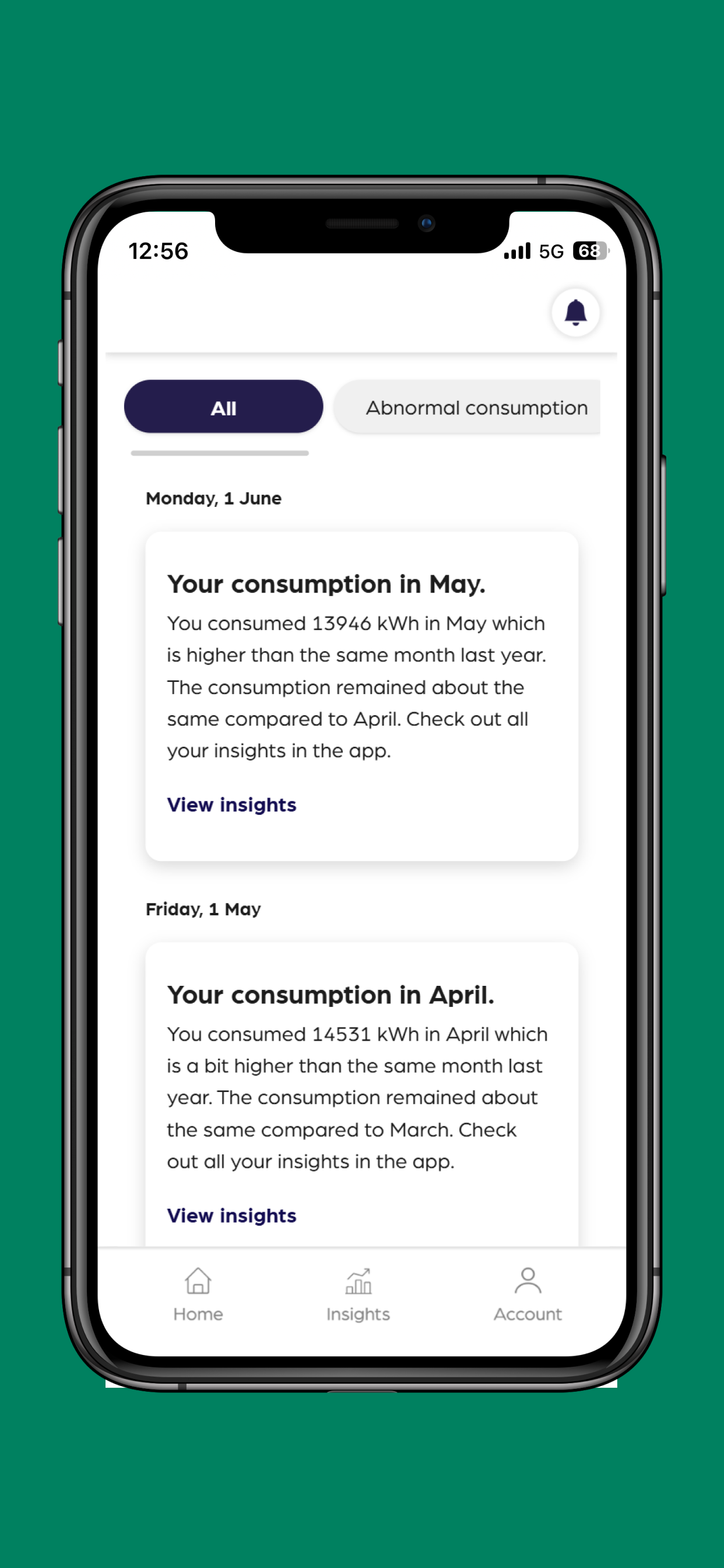 SMS Smart Energy Data