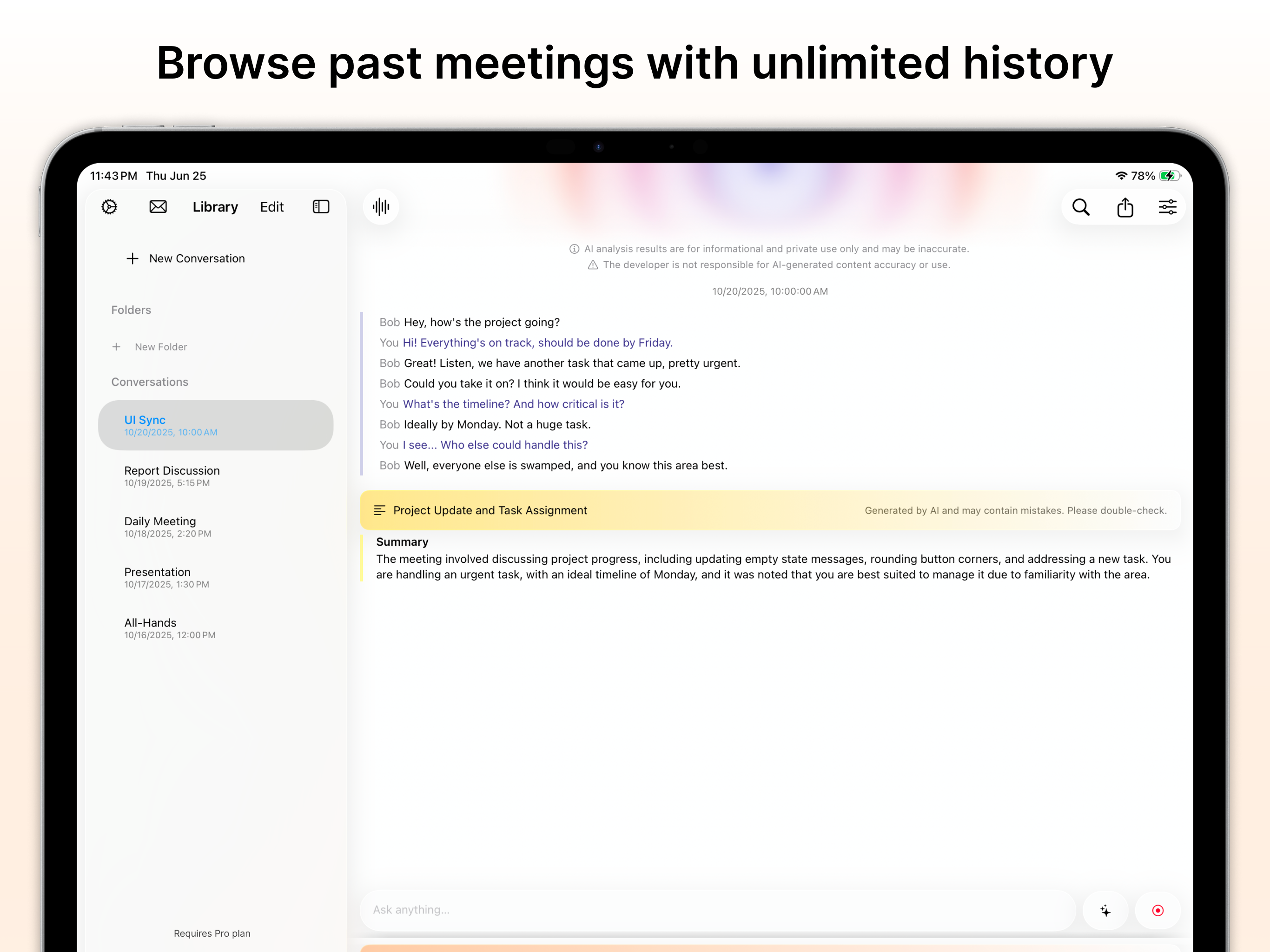 XSpeak: Live Meeting AI screenshot 15