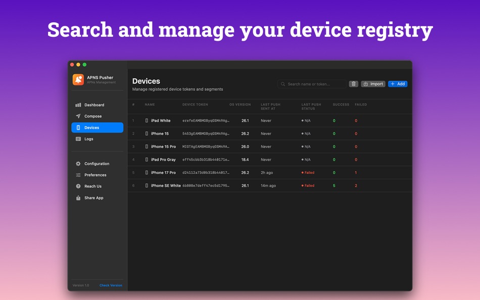 #3. APNS Pusher+ (macOS) Ved: Abdullah Al Mamun