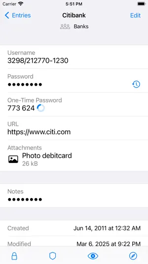 pwSafe 2 - Password Safe screenshot 3
