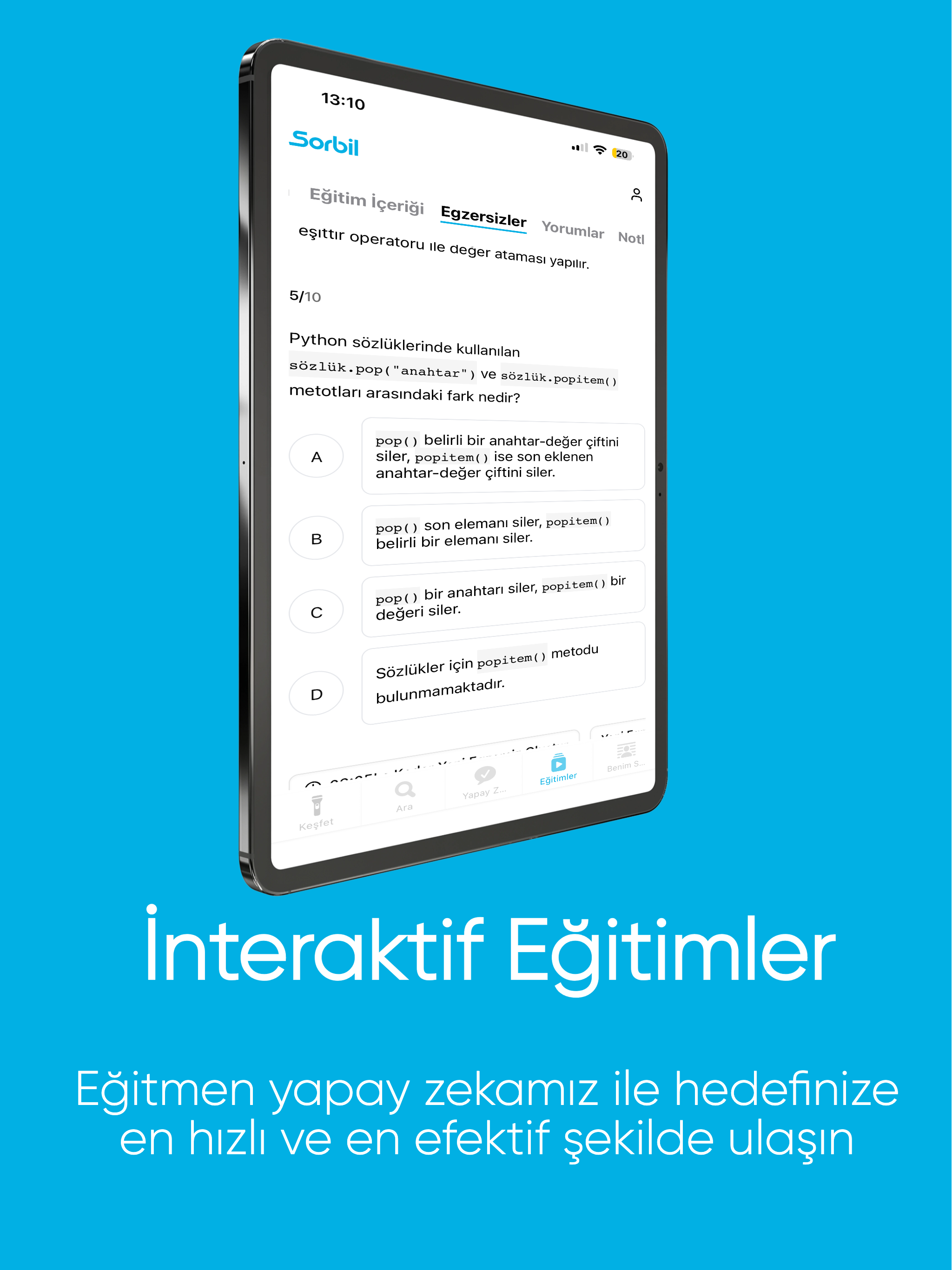 Sorbil: Online Eğitim