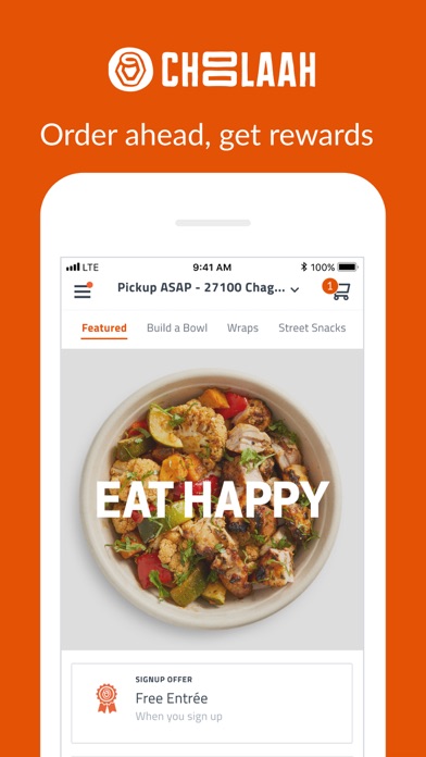 Choolaah Ordering iPhone screenshot 1 - Food & Drink app