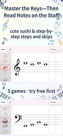 Do-Re-Mi Piano | Sushi Notes screenshot