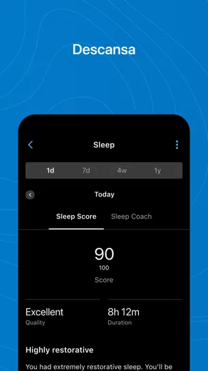 Captura de pantalla de Garmin Connect™ en iPhone 2