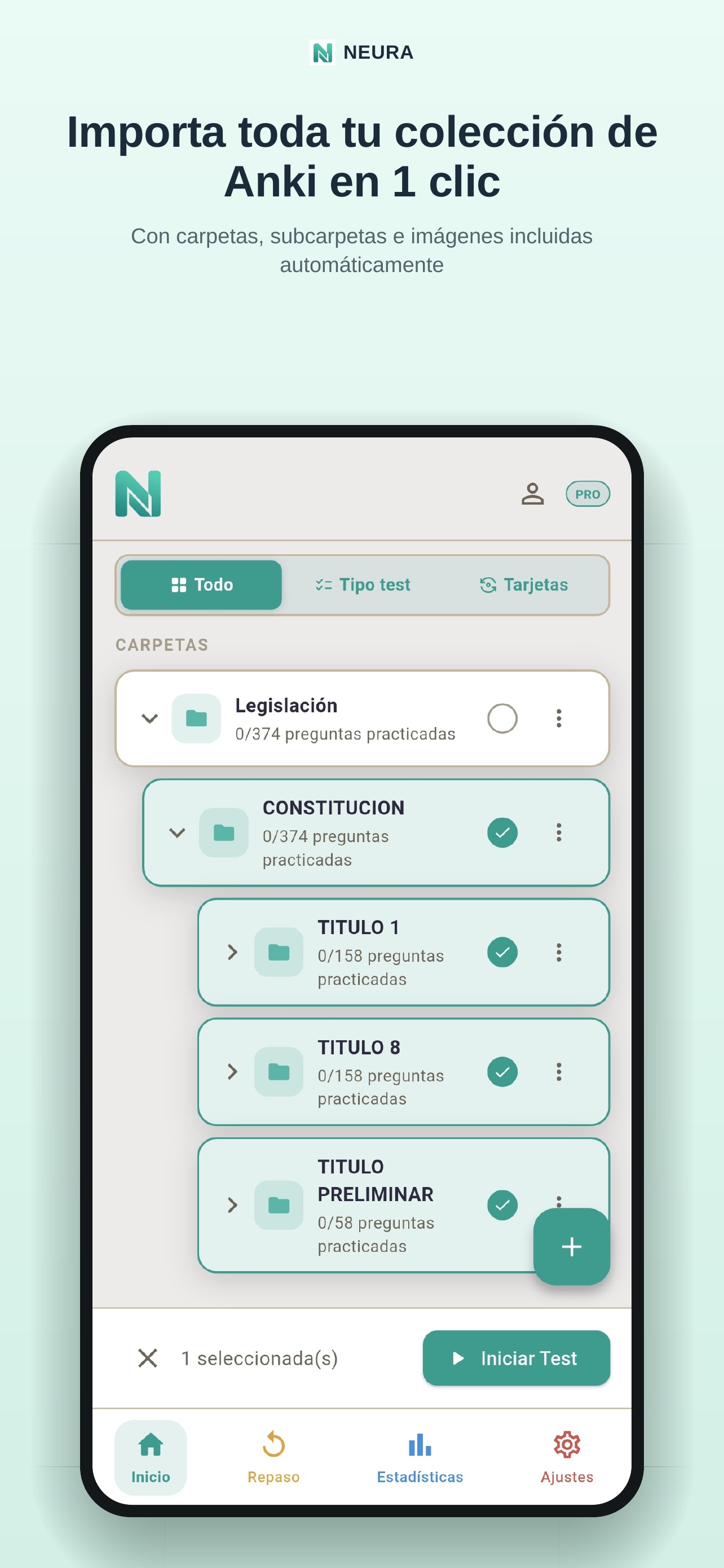 Screenshot 2 of Neura: Test y Oposiciones