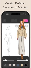 Fashion Sketch Clothing Design screenshot