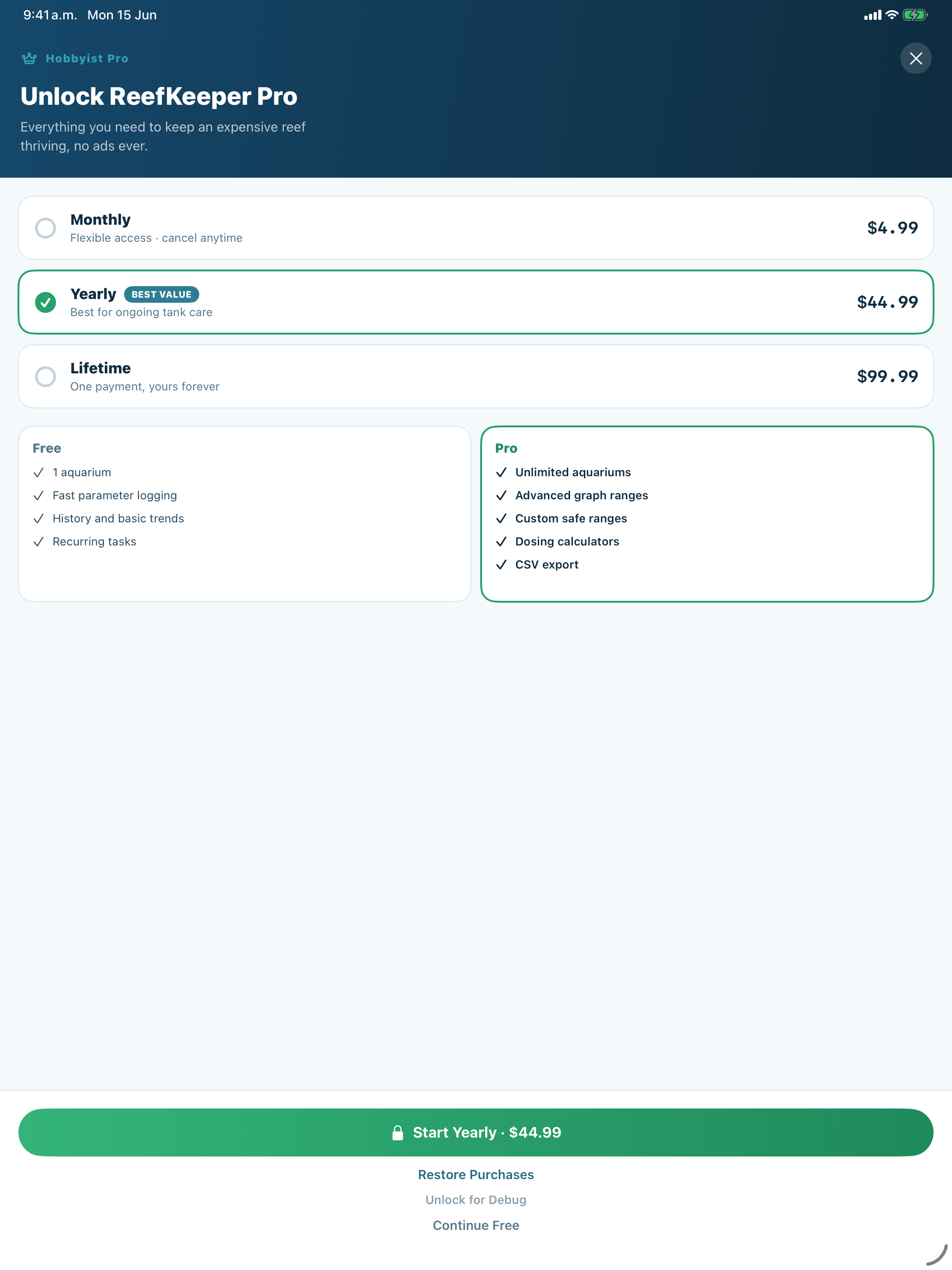 ReefKeeper: Aquarium Tracker