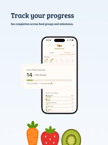 100 foods for baby iPad screenshot