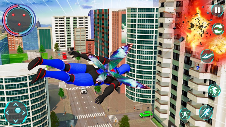 Flying Super Hero Robot Fight