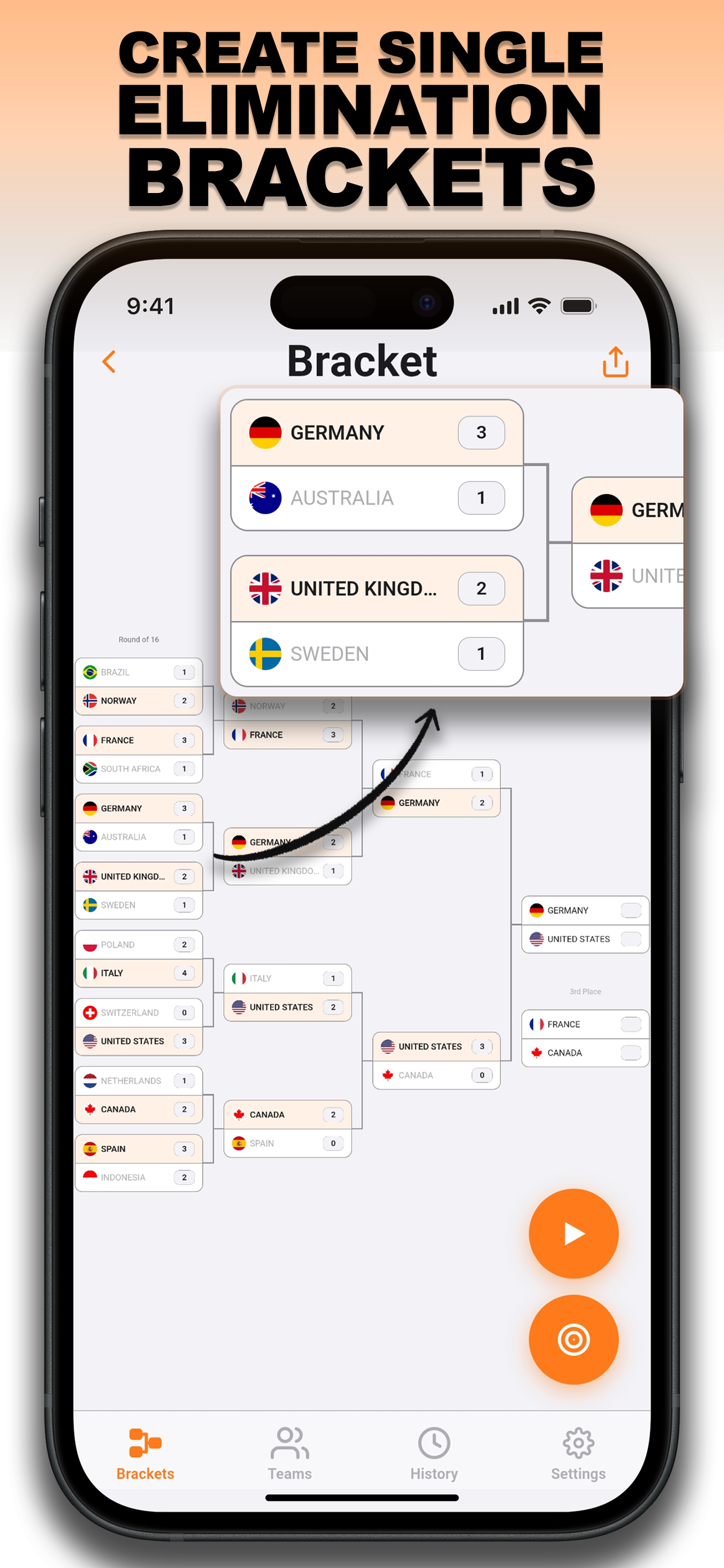 Tournament Bracket Maker App screenshot 2