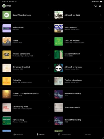 Memorial Road Church of Christ iPad screenshot