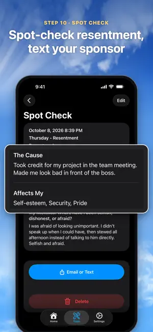 My Spiritual Toolkit AA Steps screenshot 6