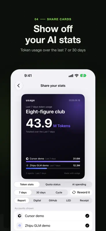 usAge: AI Quota Meter screenshot 4 of 7