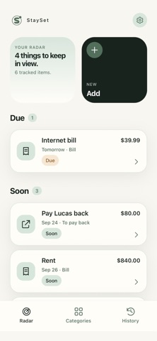 StaySet - Life Organizer screenshot 2