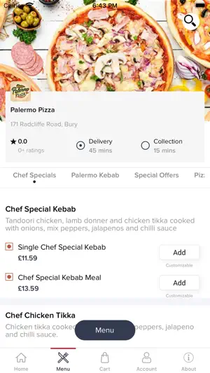 Palermo Pizza Online screenshot 2