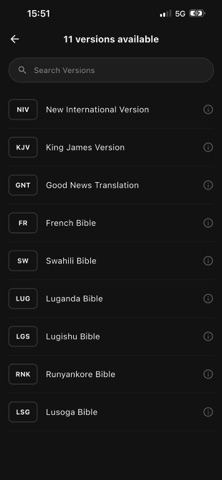 Bible - Multiple languages iPhone screenshot 2