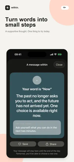 within. Daily Affirmations screenshot 2
