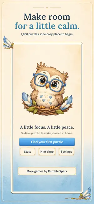 Nine Nests Cozy Sudoku Puzzles screenshot 3