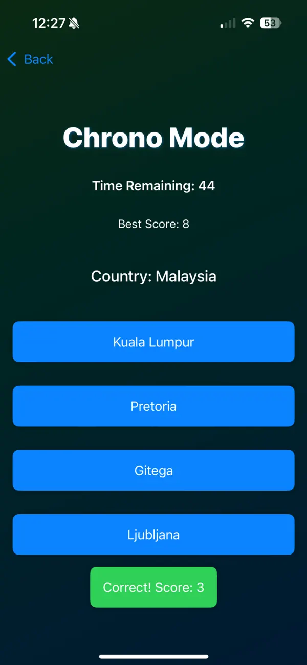 Screenshot #2 pour LocalOne GeoQuiz