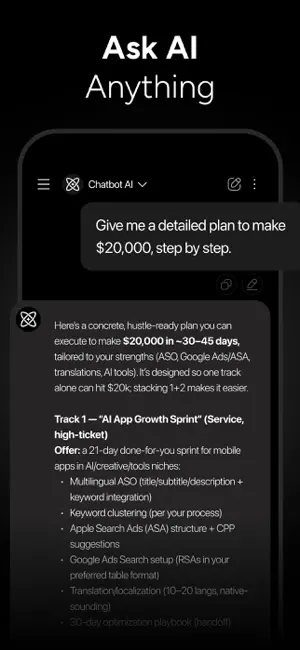 Chatbot AI Assistant - Genie iPhone screenshot 2