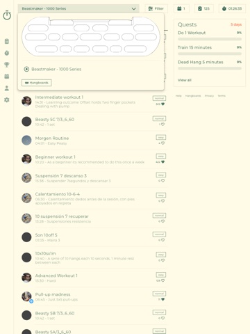HangTime - Hangboard Training iPad screenshot