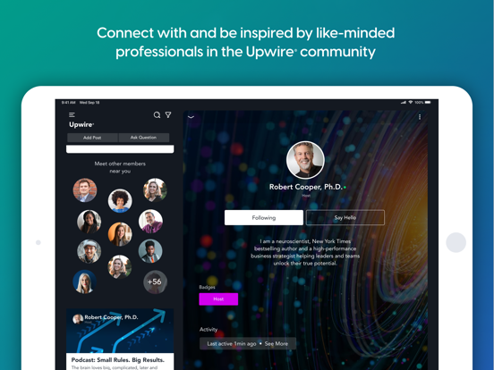 Upwire iPad screenshot 1 - Productivity app