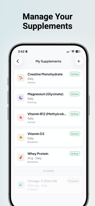Supplement Tracker: Gulpify Screenshot 8 of 9
