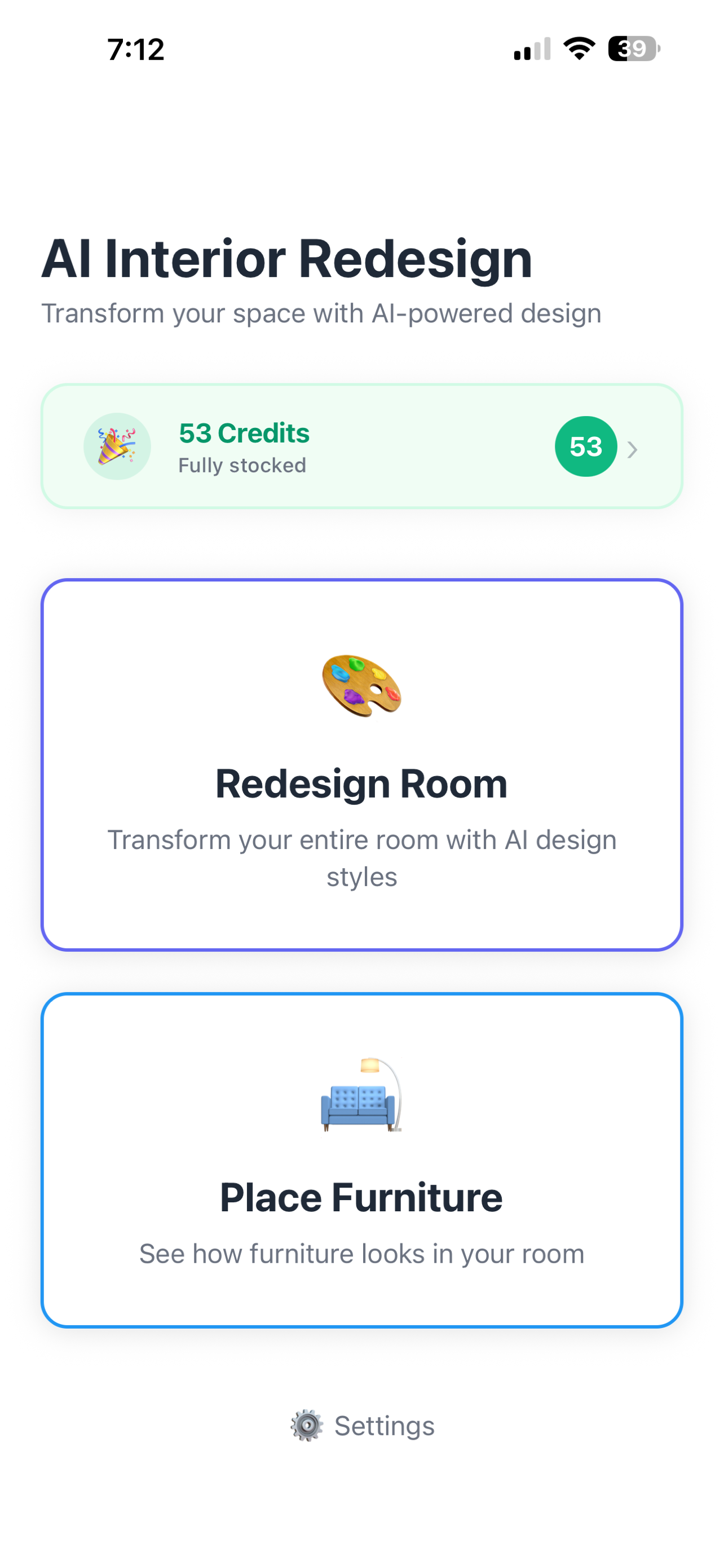 AI Interior Redesign