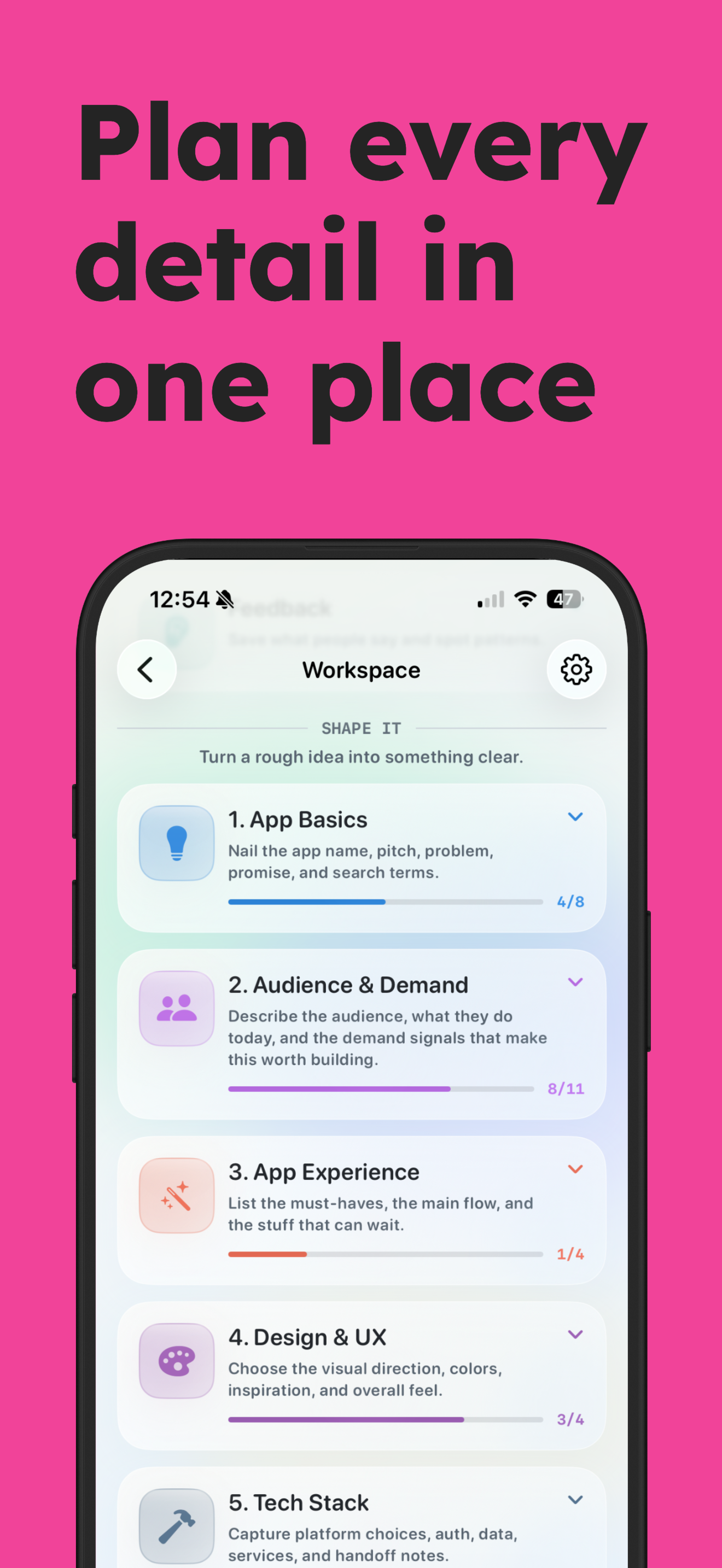 NextApp - Idea Tracker