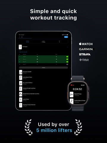 Lyfta: Gym Workout Tracker Log iPad screenshot 1