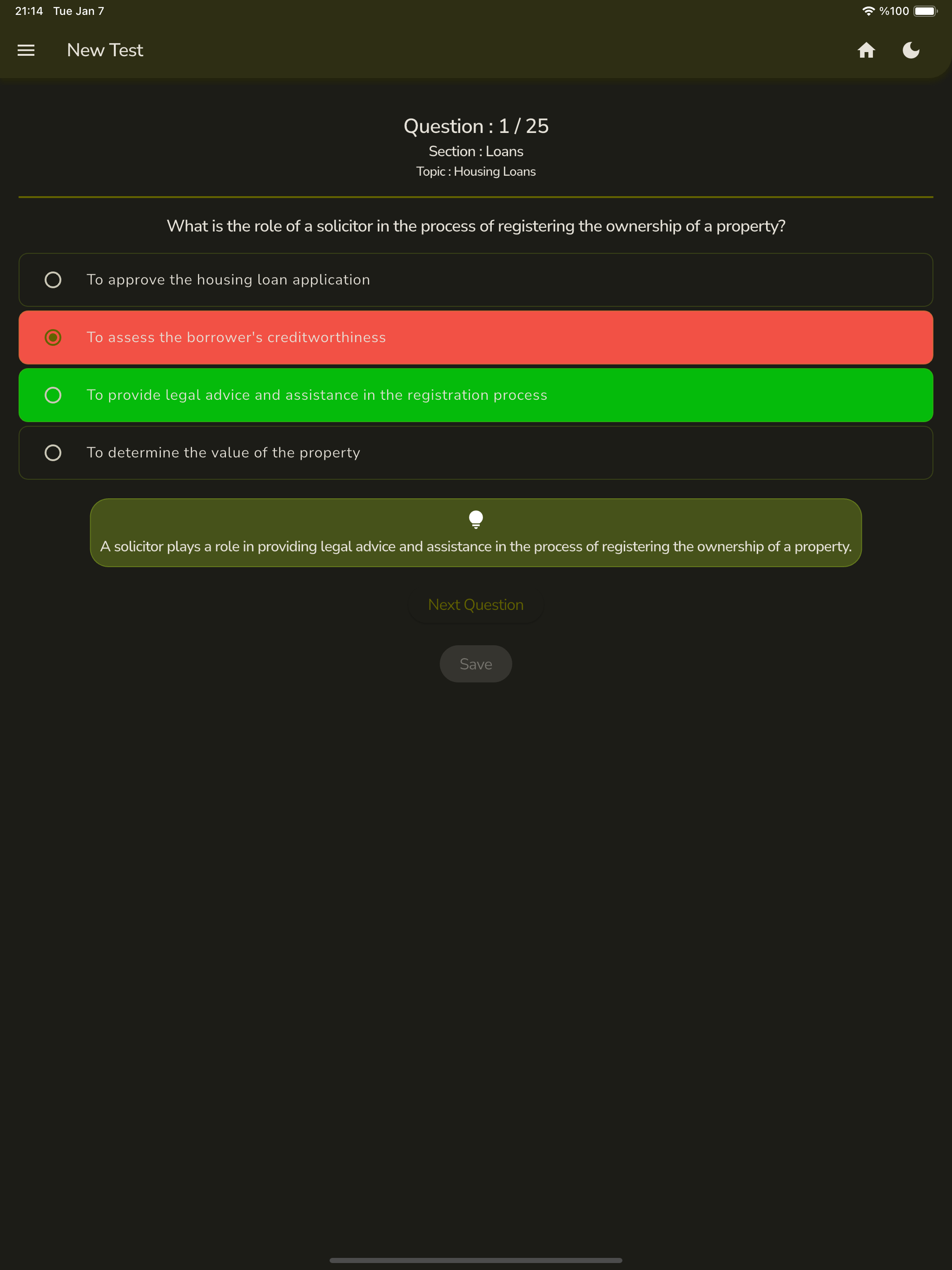 Pro Financial Advice Exam Test screenshot 9