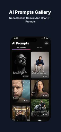 Скриншот Галерея ИИ-промптов на iPhone 1