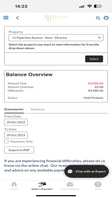 App screenshot