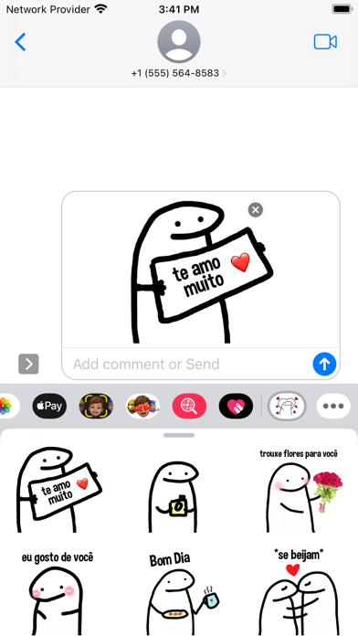 Screenshot 1 of Flork Love Stickers- WASticker App