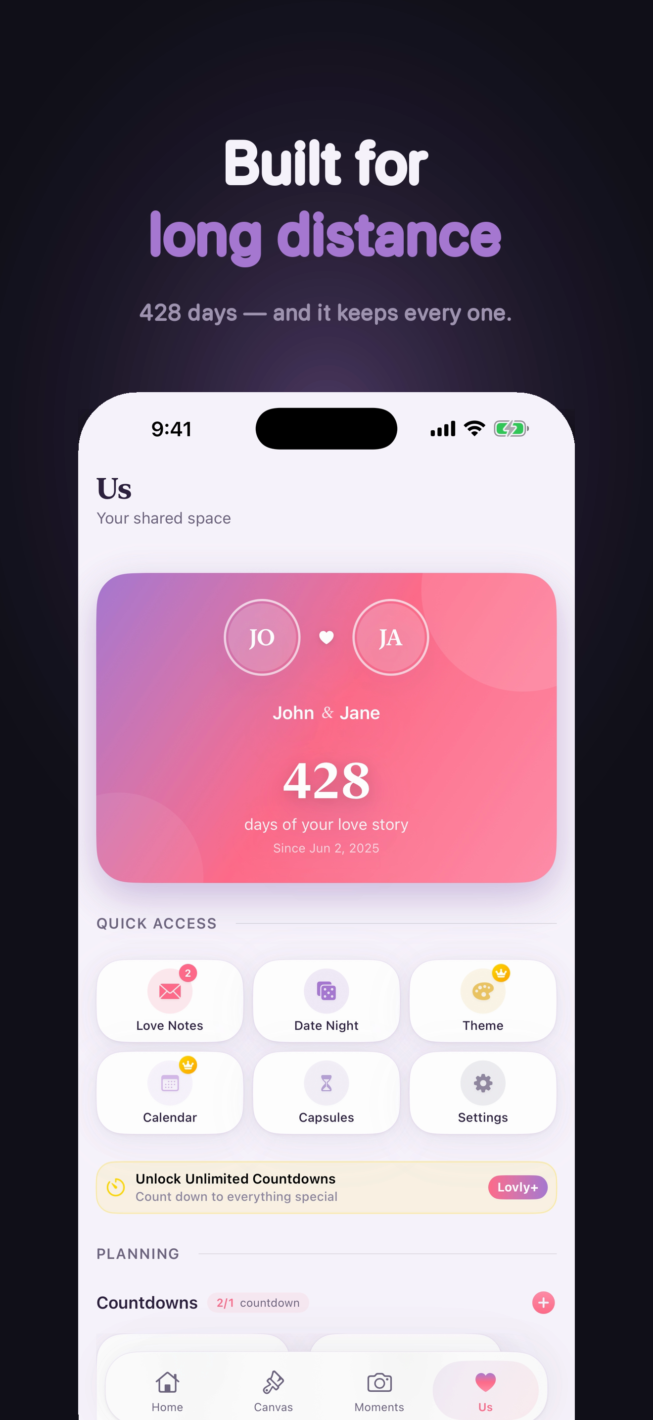 Lovly Couple Widget & Canvas screenshot 5