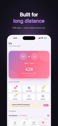 Lovly Couple Widget & Canvas iPhone screenshot