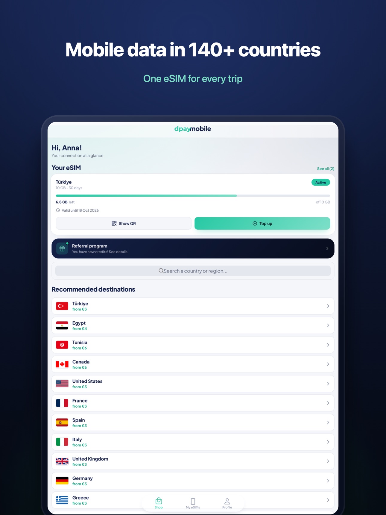 Screenshot 7 of dpaymobile: eSIM