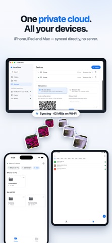 LocalCloud: Files Transfer P2P iPhone screenshot