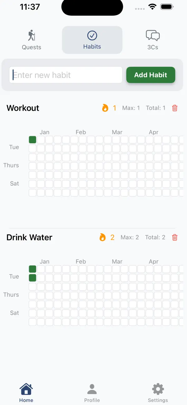 Screenshot #2 pour Misogi: Habit Tracker