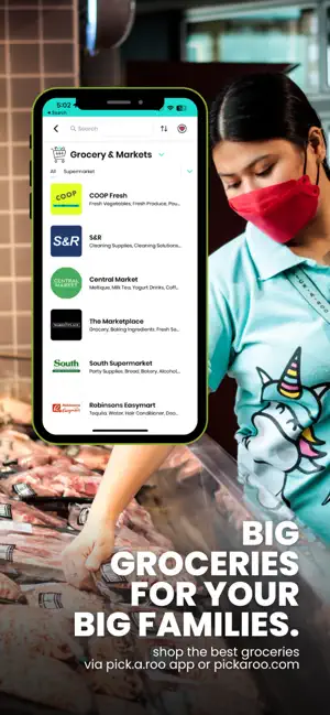 Pickaroo: Grocery, Food, Shops iPhone screenshot 2