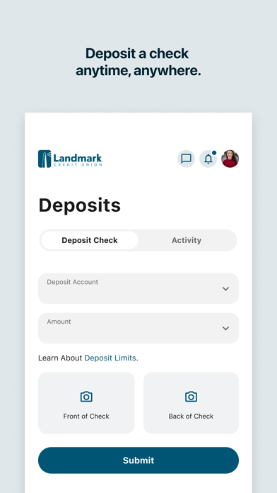 Landmark Credit Union Mobile Screenshot 3 - AppWisp.com Landmark Credit Union Mobile Screenshot 3 - AppWisp.com
