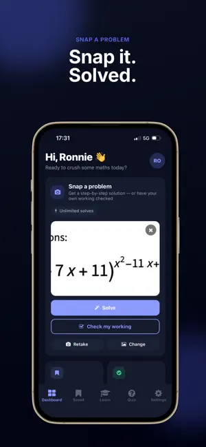 Maths Problem Solver screenshot 1